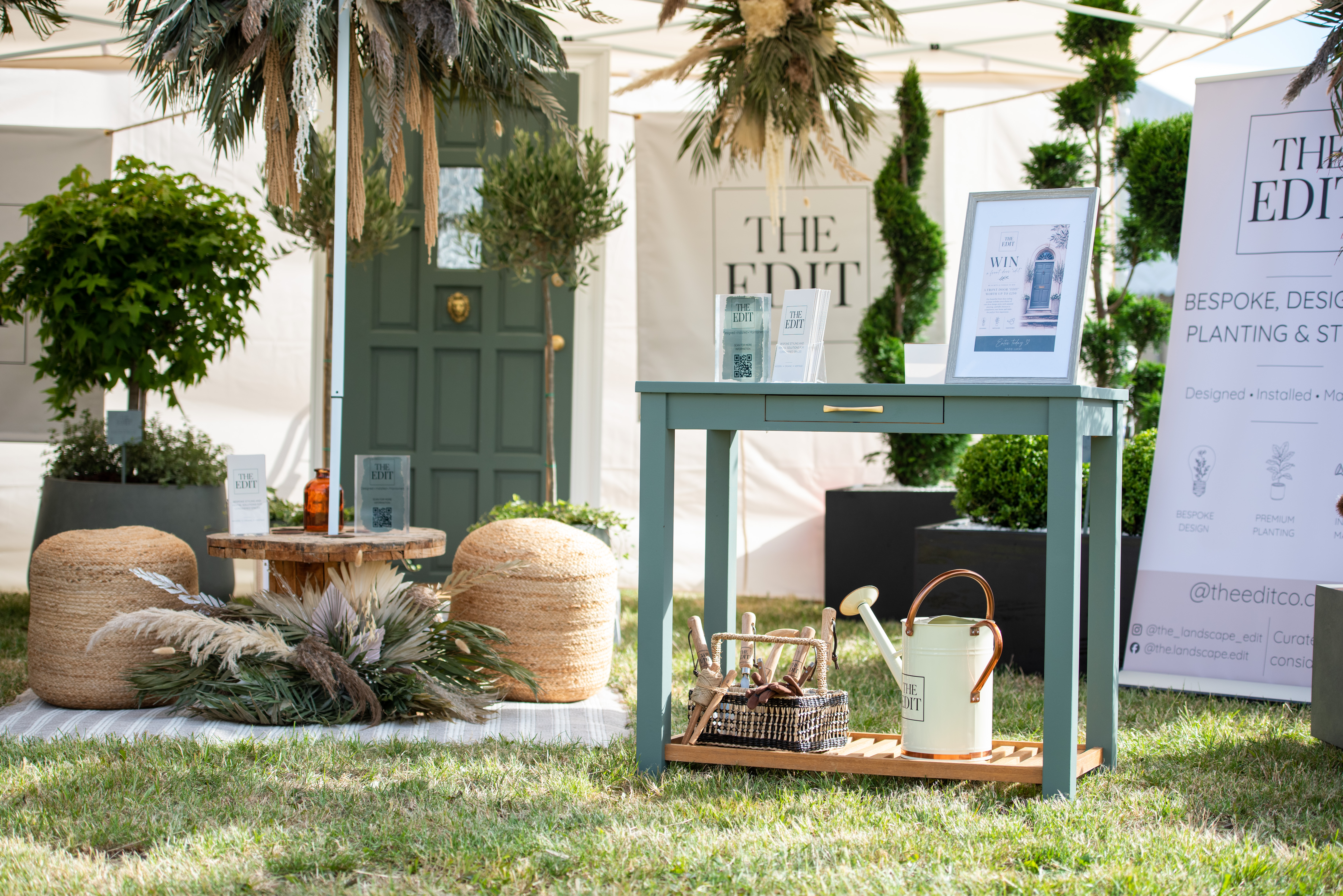 The Edit stand styled with planters and seasonal planting