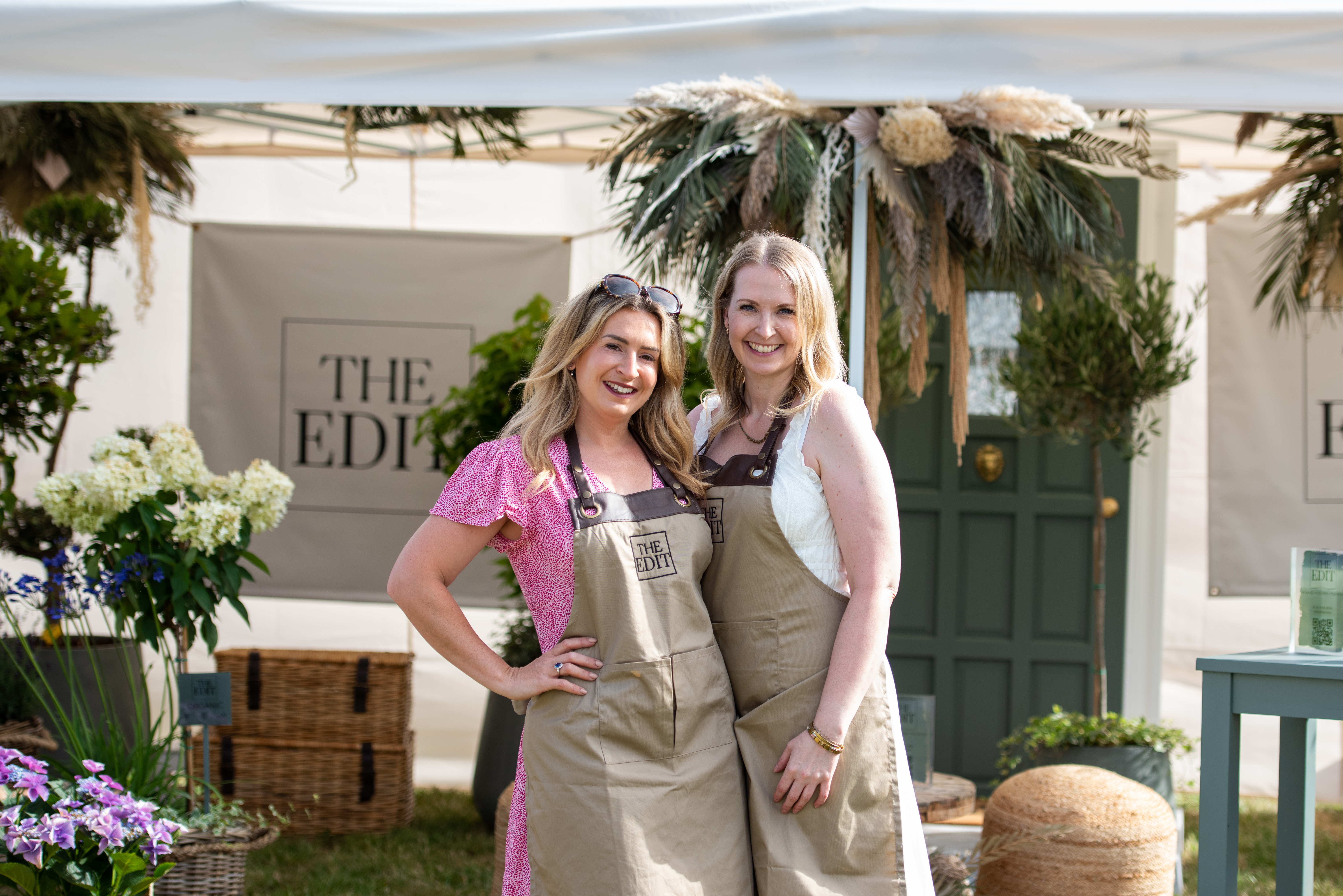 Ellie and Maggy, founders of The Edit, at their styled stand